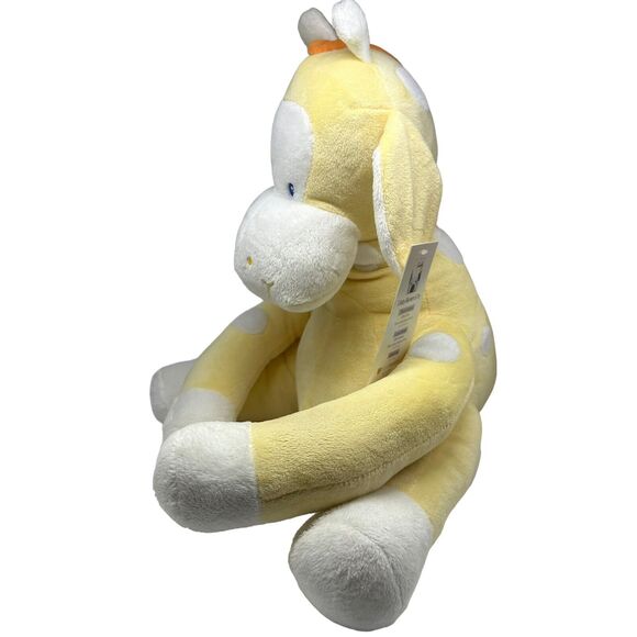Piccolo Bambino Giraffe Yellow w White Polka Dots Plush Stuffed Animal Toy 13" - Picture 4 of 10